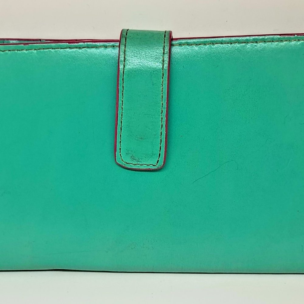 Lodis Seafoam Green Audrey Continental Wallet